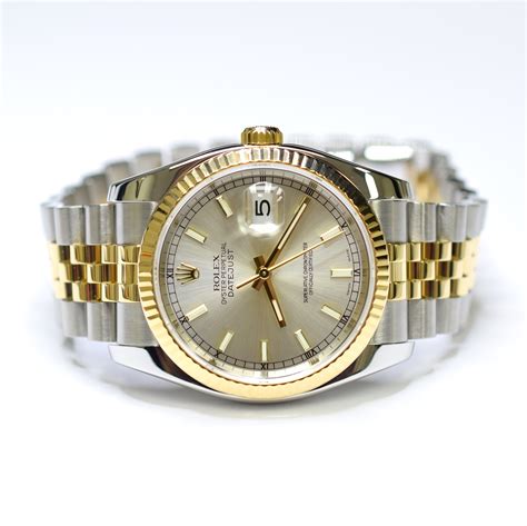 rolex oyster perpetualsteel 36mm and white gold|rolex datejust 36 mm.